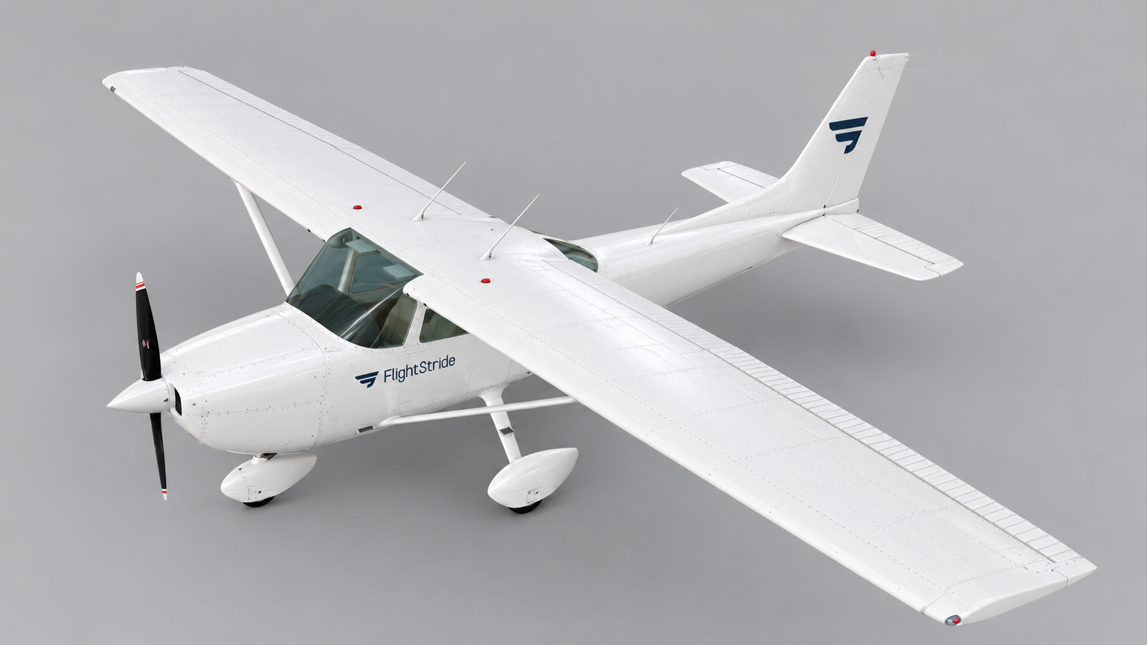 White FlightStride-branded single-engine trainer aircraft